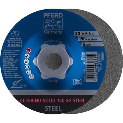 PFERD 64185150 Cc-Grind-Solid Sg Steel Grinding disc Diameter 150 mm   10 pc(s)