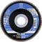Grinding disc, type 'POLIFAN SG' for steel and stainless steel, diameter 115 mm, maximum speed 13,300 rpm, safety code EN 13743.