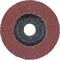 Grinding wheel with red abrasive paper and a black centre. Used for surface grinding.
