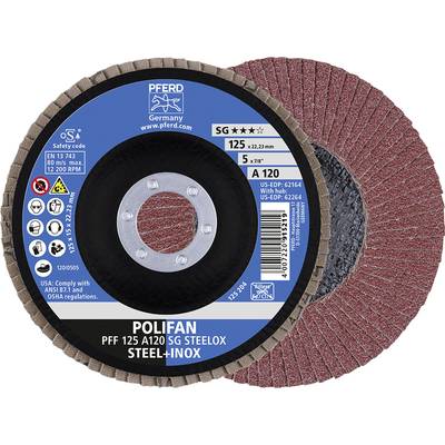 PFERD 67612125 A Sg Steelox Flap disc Diameter 125 mm Bore diameter 22.23 mm  10 pc(s)