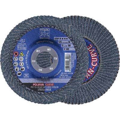 PFERD 67689052 Z Sgp Curve Steelox Flap disc Diameter 125 mm Bore diameter 22.23 mm  10 pc(s)