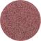 A round, abrasive polishing pad with a textured, red surface, used for cleaning or smoothing surfaces.