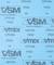 Blue sandpaper with the printed markings 'VSM MADE IN GERMANY', 'VITEX', 'CP918A', 'P800', and '909'.