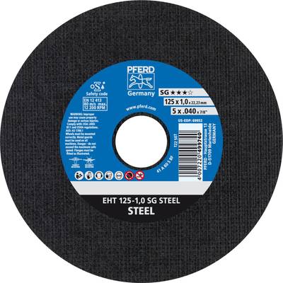 PFERD SG STEEL 61341082 Cutting disc (straight) 125 mm 25 pc(s) Steel