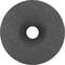 'Grey grinding wheel attachment with rough texture; central fixing point.'