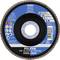 Blue grinding disc from 'PFERD' brand, suitable for steel and stainless steel, 125 mm diameter, maximum 12,200 rpm.