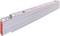 A folded white folding metre rule with black and red markings. Suitable for precise measuring up to 2 metres.