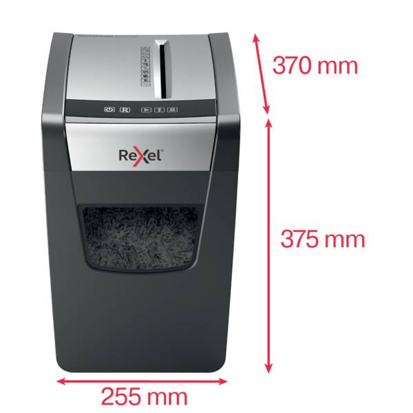 Rexel Momentum X410 Slim Document shredder 10 sheet Micro-cut 4 x 28 mm P-4 23 l Also shreds Staples, Paper clips-5