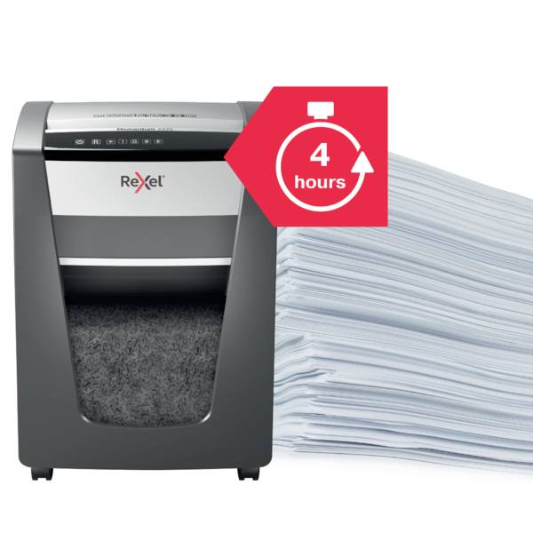 Rexel Momentum X420 Document shredder 20 sheet Micro-cut 4 x 40 mm P-4 30 l Also shreds Staples, Paper clips-7