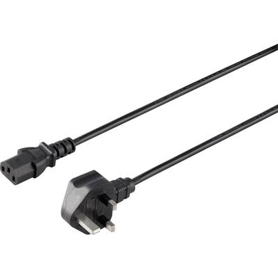 Sygonix SY-5042738 C13/C14 appliances Cable  Black 2.00 m 