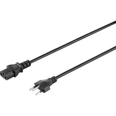 Sygonix SY-5042720 C13/C14 appliances Cable  Black 2.00 m 