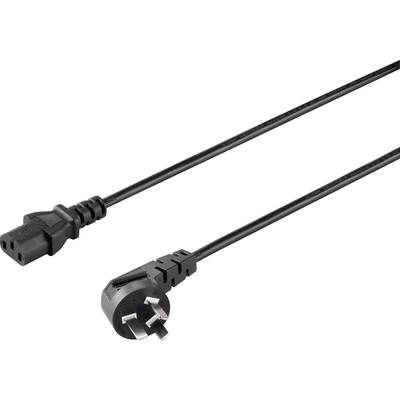 Sygonix SY-5042712 C13/C14 appliances Cable  Black 2.00 m 