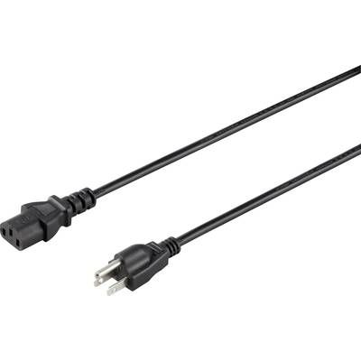 Sygonix SY-5042706 C13/C14 appliances Cable  Black 2.00 m 