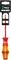 Wera screwdriver with insulated handle and blade, suitable for work on electrical installations up to 1000 V.