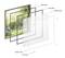 Exploded diagram of a window mosquito net with 'Hook Tape', 'Loop Tape', 'White Gauze', 'Plastic Strip' and '4x Corner'.