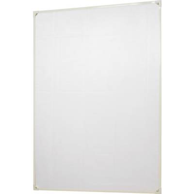 A blank, vertical whiteboard with no labels or markings.