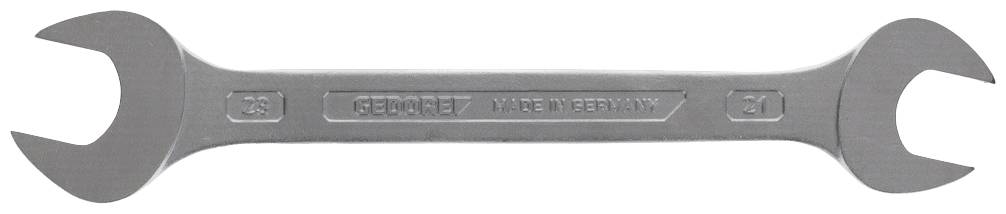 Double-ended ring spanner in metal, sizes 32 and 36, manufactured by 'Gedore', 'Made in Germany'. Ideal for mechanical work.