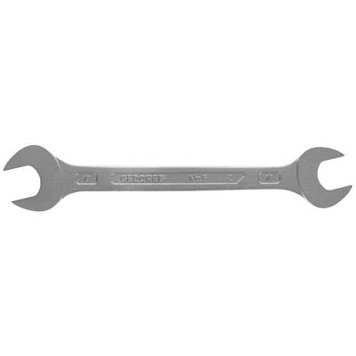 A silver flat spanner with sizes '56' and '60' at the ends, stamped with the brand mark in the middle of the surface.