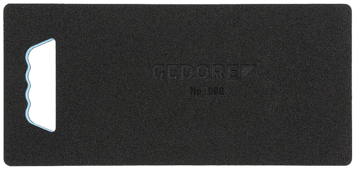 Black knee pad with handle and inscription 'GEDORE No. 306'.