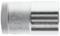 Metal socket wrench attachment with a knurled handle and the engraving '17'. Used for screw-related work.