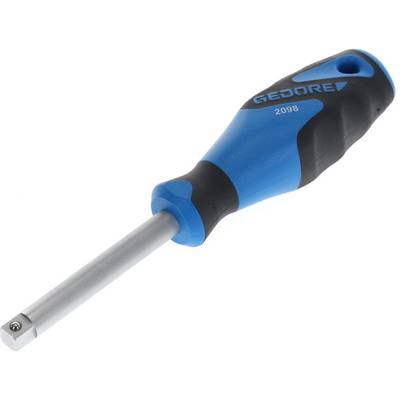 Blue screwdriver with a black handle, rounded tip. 'Gedore 2098' is printed on the handle.