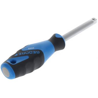 Screwdriver with a blue-black handle and long, silver shaft, suitable for versatile applications in craftwork.