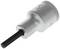 A silver hexagonal socket wrench with a black insert, marked with '5'. Suitable for technical work or repairs.