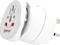 White travel adapter by SKROSS with multiple plug types, suitable for international power sockets.