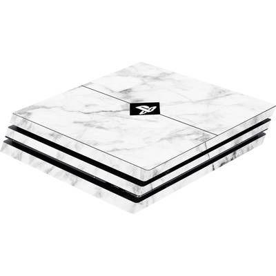 Image of Software Pyramide Skin fuer PS4 Pro Konsole White Marble Cover PS4 Pro