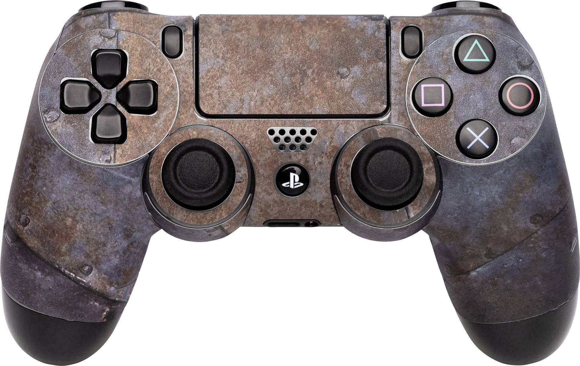 Software Pyramide Skin fuer PS4 Controller Rusty Metal Cover PS4