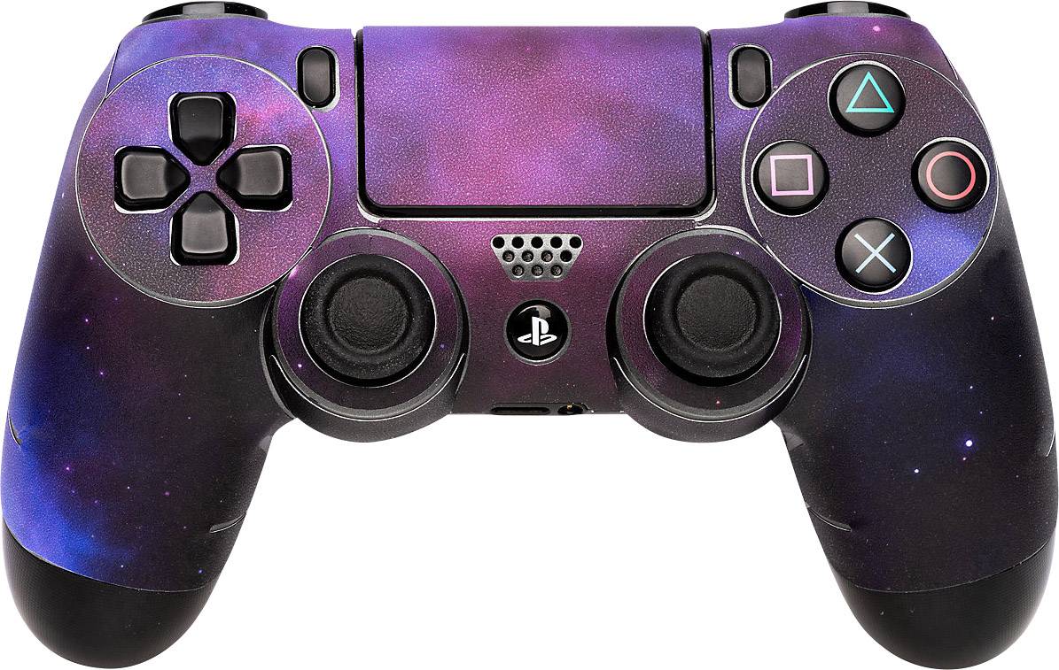 Software Pyramide Controller Skin Galaxy Violet Cover PS4