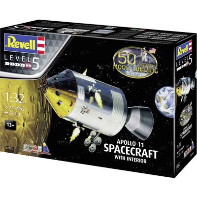 Revell 03703 Apollo 11 Spacecraft with Interior Spacecraft assembly kit 1:32