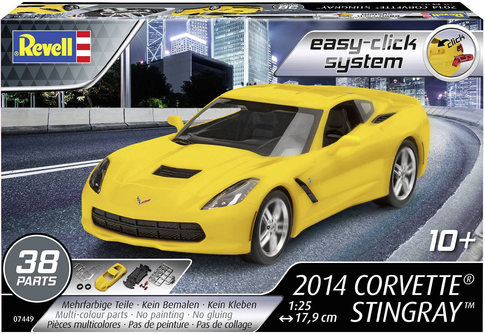 Revell 07449 2014 Corvette® Stingray Model car assembly kit 1:25-3