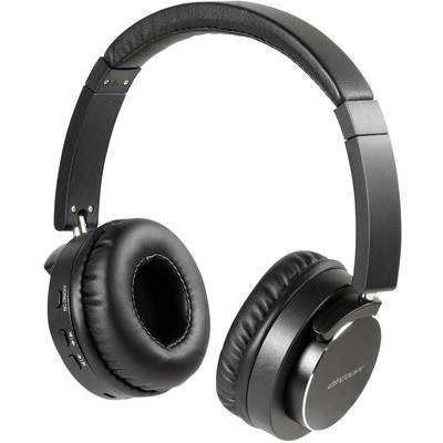 Vivanco HIGHQ AUDIO BLACK  On-ear headphones Bluetooth® (1075101), Corded (1075100)  Black Noise cancelling Foldable, He