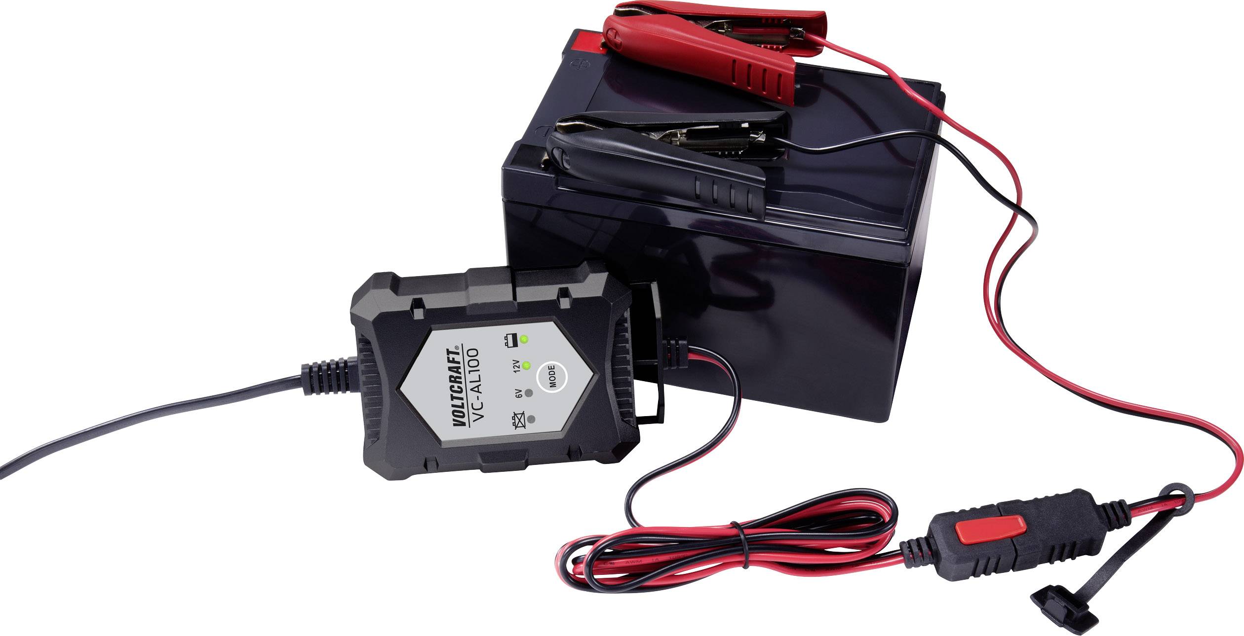 VOLTCRAFT VC-AL100 VC-AL100 Automatic charger 6 V, 12 V 1 A 1 A-5