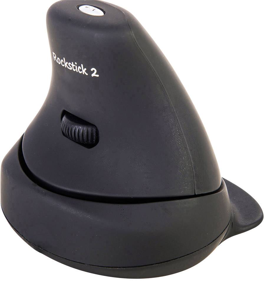 BakkerElkhuizen Rockstick2 Medium/Small Radio Ergonomic mouse Optical Ergonomic Black