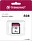 Transcend SD Card, 4GB, Class 10, Speed up to 20MB/s. Packaging in White and Red.