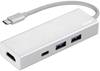 Hama 00135756 USB / HDMI Adapter [1x USB-C® plug - 1x HDMI socket, USB 3.2 2nd Gen port A (USB 3.1), USB-C® socket] Silver