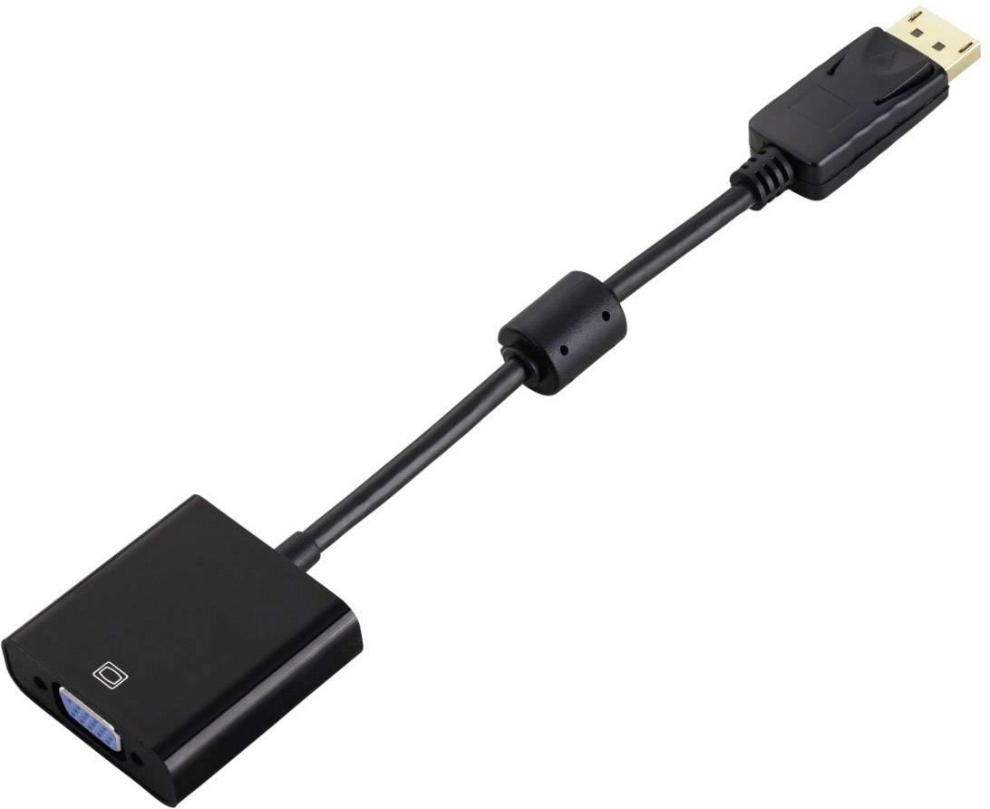 Hama 00053772 DisplayPort / VGA Adapter [1x DisplayPort plug - 1x VGA socket] Black-3