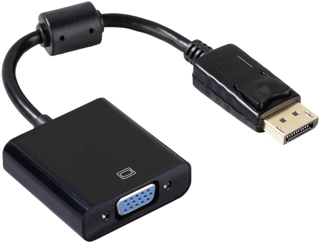 Hama 00053772 DisplayPort / VGA Adapter [1x DisplayPort plug - 1x VGA socket] Black-7