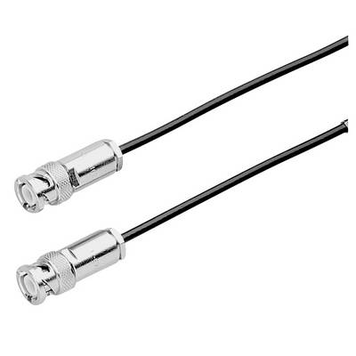 Two black cables with metallic connection plugs. Adapters for electronic devices, commonly used for video or data transmission.