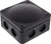 Wiska 10060580 Junction box (L x W x H) 85 x 85 x 51 mm Black (RAL 9005) IP66/IP67 1 pc(s)