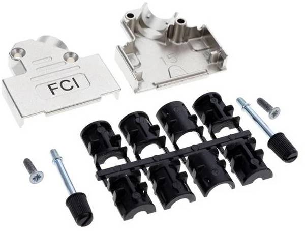 FCI SUB-D 8655MHRA1502KLF D-SUB housing Number of pins: 15 180 ° 1 pc(s)