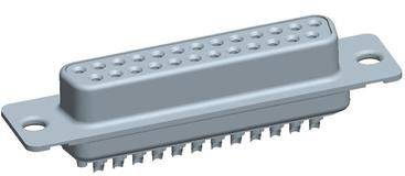 A grey rectangular plug with 36 pin holes, commonly used for computer and printer connections.