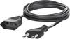 Sygonix SY-5042686 Current Cable extension Black 5.00 m H03VVH2-F 2X 0,75 mm²