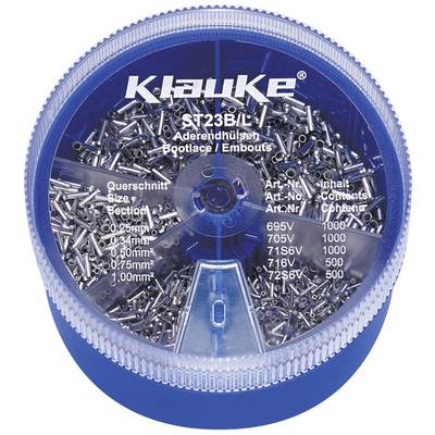 Klauke ST23B Ferrule set 0.25 mm² 6 mm² Silver 4000 Parts