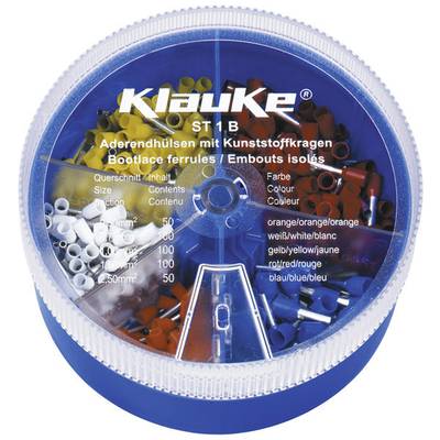 Klauke ST1B Ferrule set 0.5 mm², 0.75 mm², 1. mm², 1.5 mm², 2.5 mm² Partially insulated Orange, White, Yellow, Red, Blue