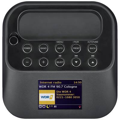 Sangean WFS-58 Internet portable radio DAB+, FM, Internet AUX, Bluetooth, Wi-Fi, Internet radio Multi-room Black-6