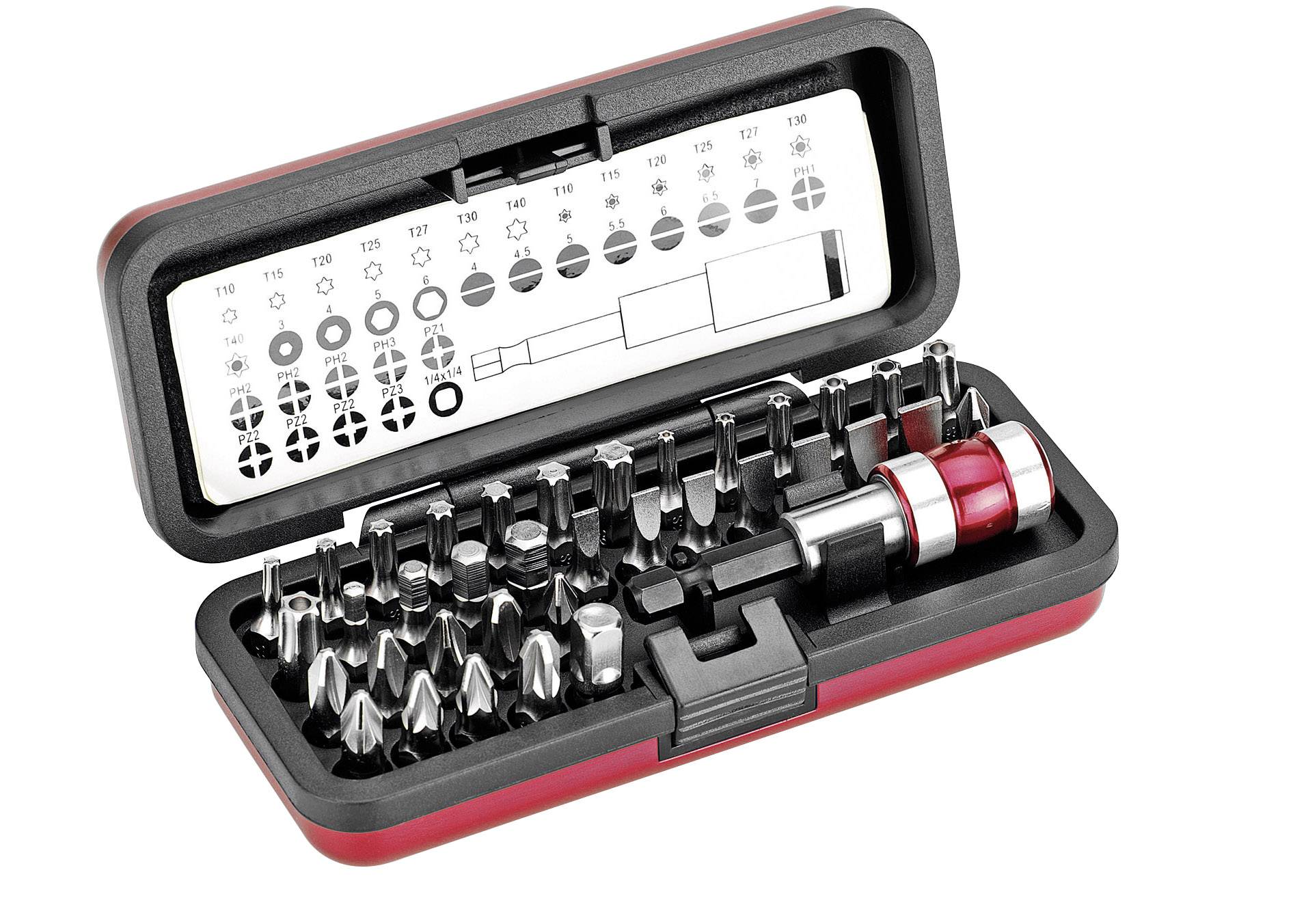 Cimco 113158 113158 Bit set 37-piece incl. bit holder