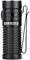 Compact black torch with textured grip, side button and clip. Inscription: 'S1R Baton II'.